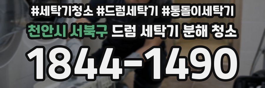 천안시 서북구 드럼 세탁기 분해 청소