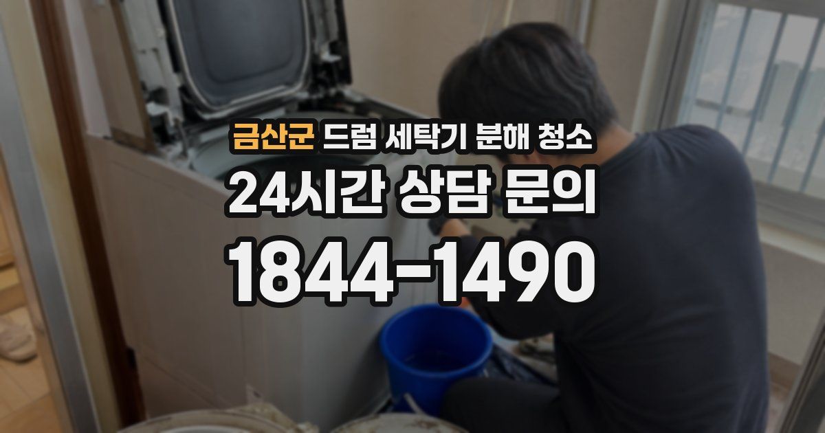 금산군 드럼 세탁기 분해 청소