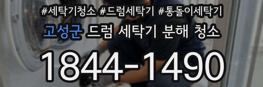 고성군 드럼 세탁기 분해 청소