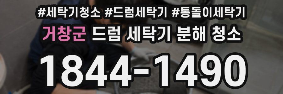 거창군 드럼 세탁기 분해 청소