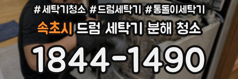 속초시 드럼 세탁기 분해 청소