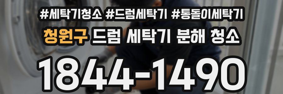 청원구 드럼 세탁기 분해 청소
