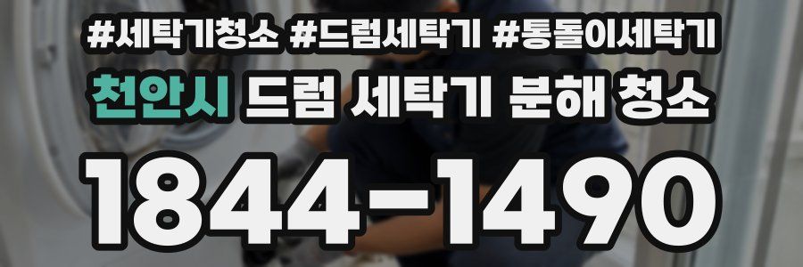 천안시 드럼 세탁기 분해 청소