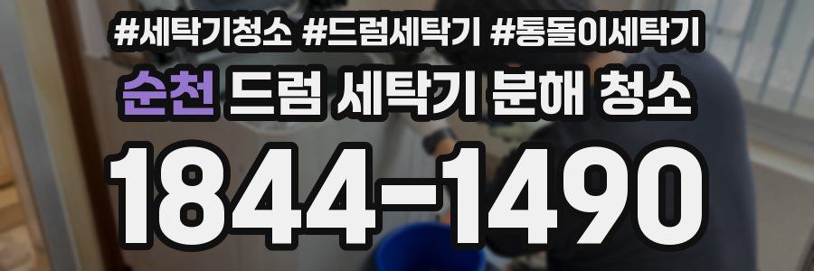 순천 드럼 세탁기 분해 청소