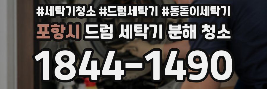 포항시 드럼 세탁기 분해 청소