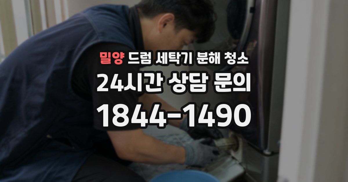 밀양 드럼 세탁기 분해 청소