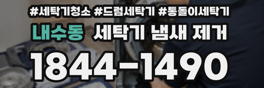 내수동 세탁기 냄새 제거