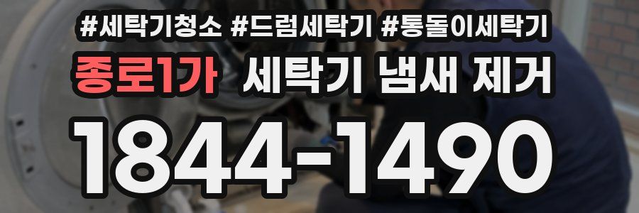 종로1가 세탁기 냄새 제거