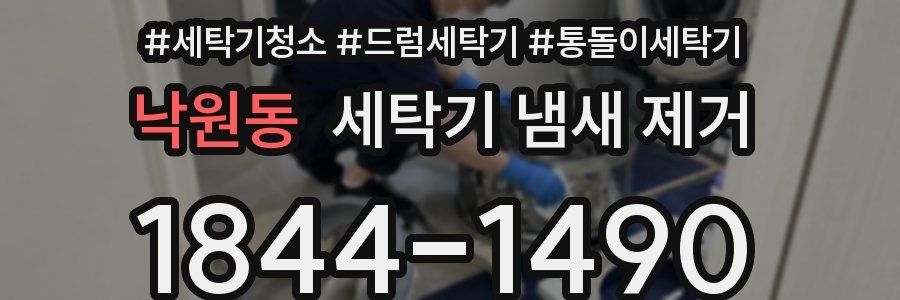 낙원동 세탁기 냄새 제거