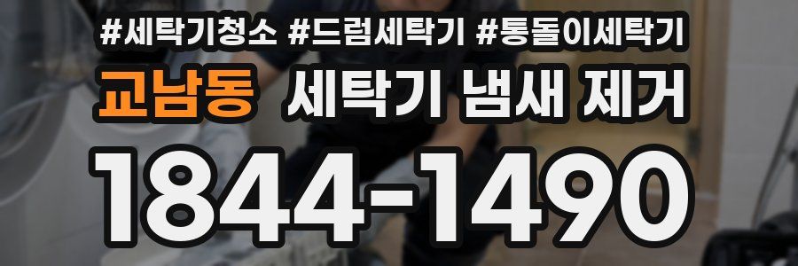 교남동 세탁기 냄새 제거