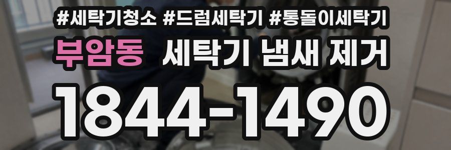 부암동 세탁기 냄새 제거