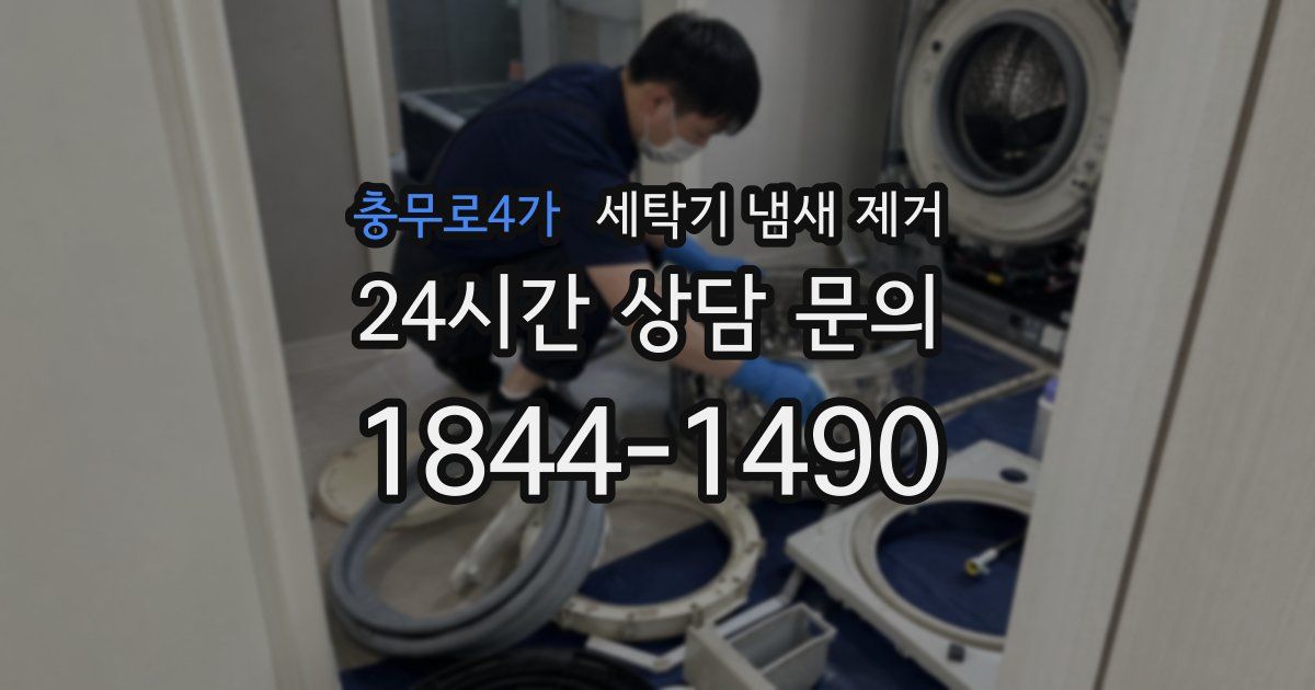 충무로4가 세탁기 냄새 제거