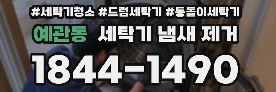 예관동 세탁기 냄새 제거
