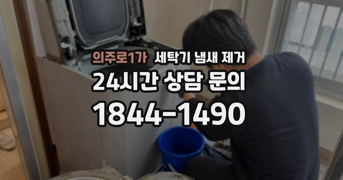 의주로1가 세탁기 냄새 제거