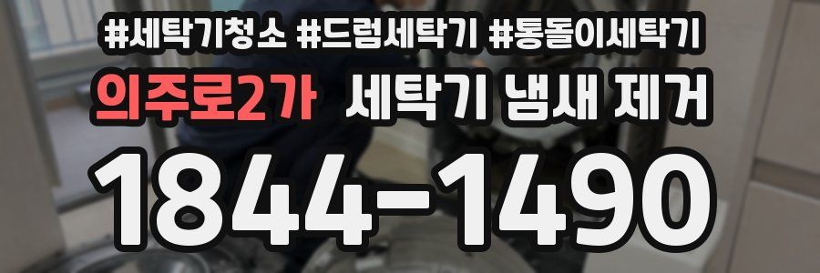 의주로2가 세탁기 냄새 제거