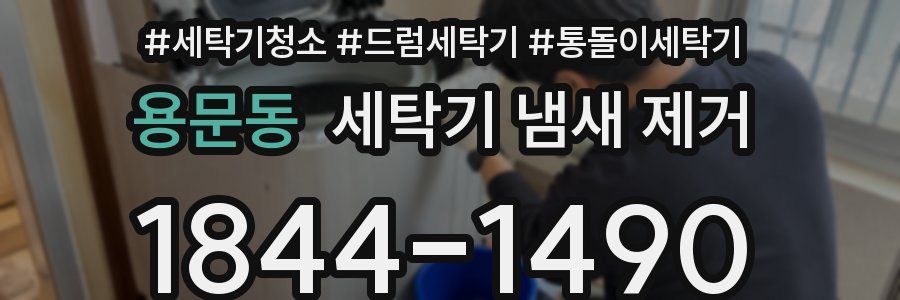 용문동 세탁기 냄새 제거