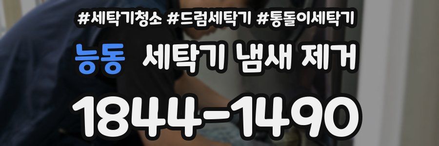능동 세탁기 냄새 제거