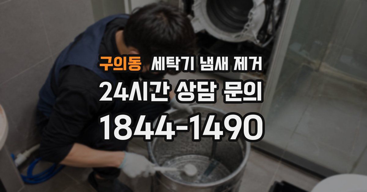 구의동 세탁기 냄새 제거