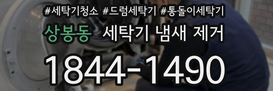 상봉동 세탁기 냄새 제거