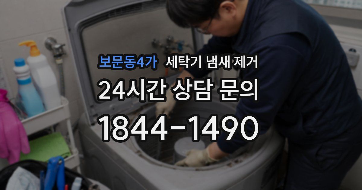 보문동4가 세탁기 냄새 제거