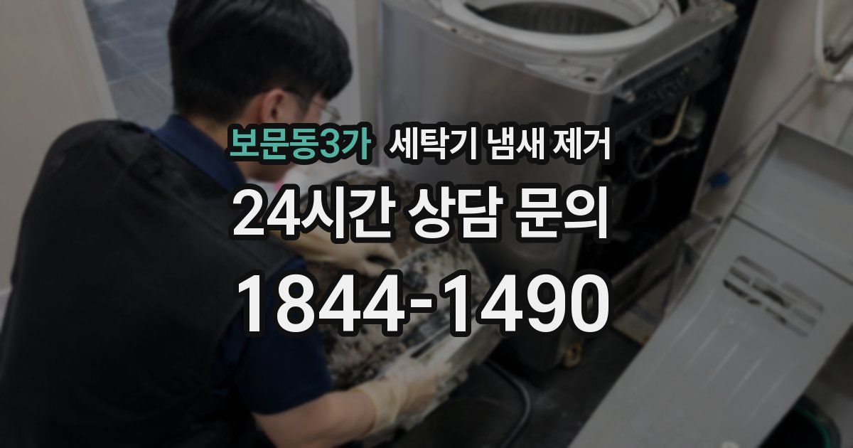 보문동3가 세탁기 냄새 제거