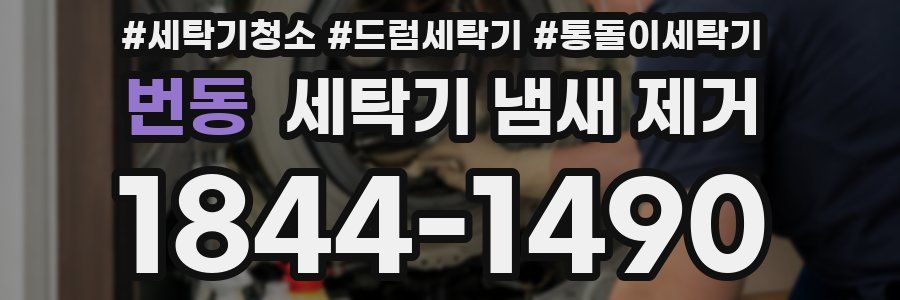 번동 세탁기 냄새 제거