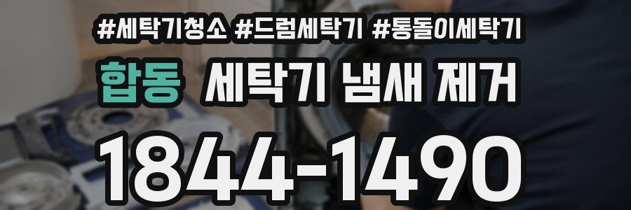 합동 세탁기 냄새 제거