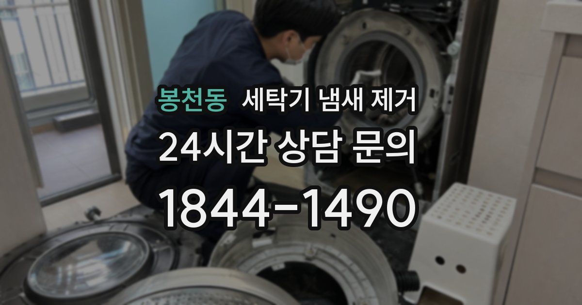 봉천동 세탁기 냄새 제거