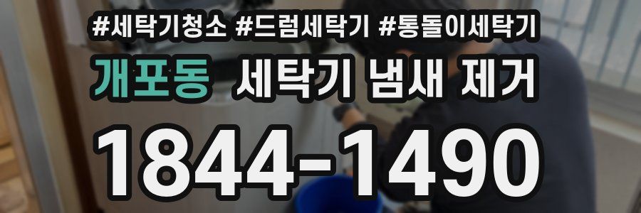 개포동 세탁기 냄새 제거