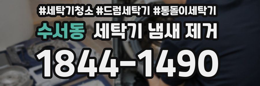 수서동 세탁기 냄새 제거