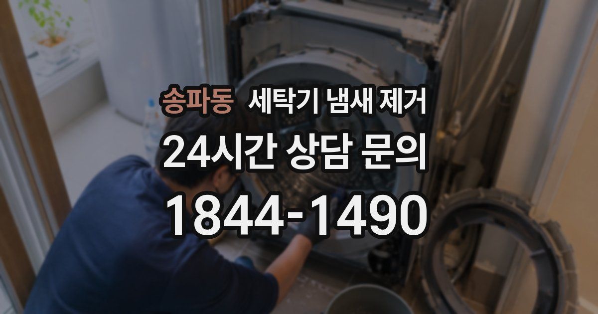 송파동 세탁기 냄새 제거
