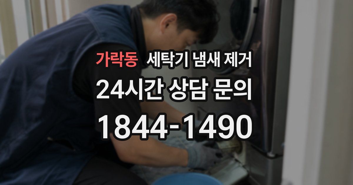 가락동 세탁기 냄새 제거