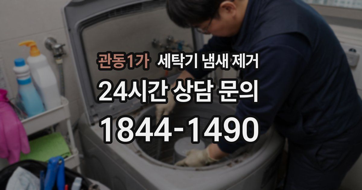 관동1가 세탁기 냄새 제거