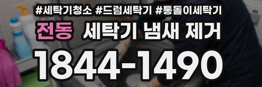 전동 세탁기 냄새 제거
