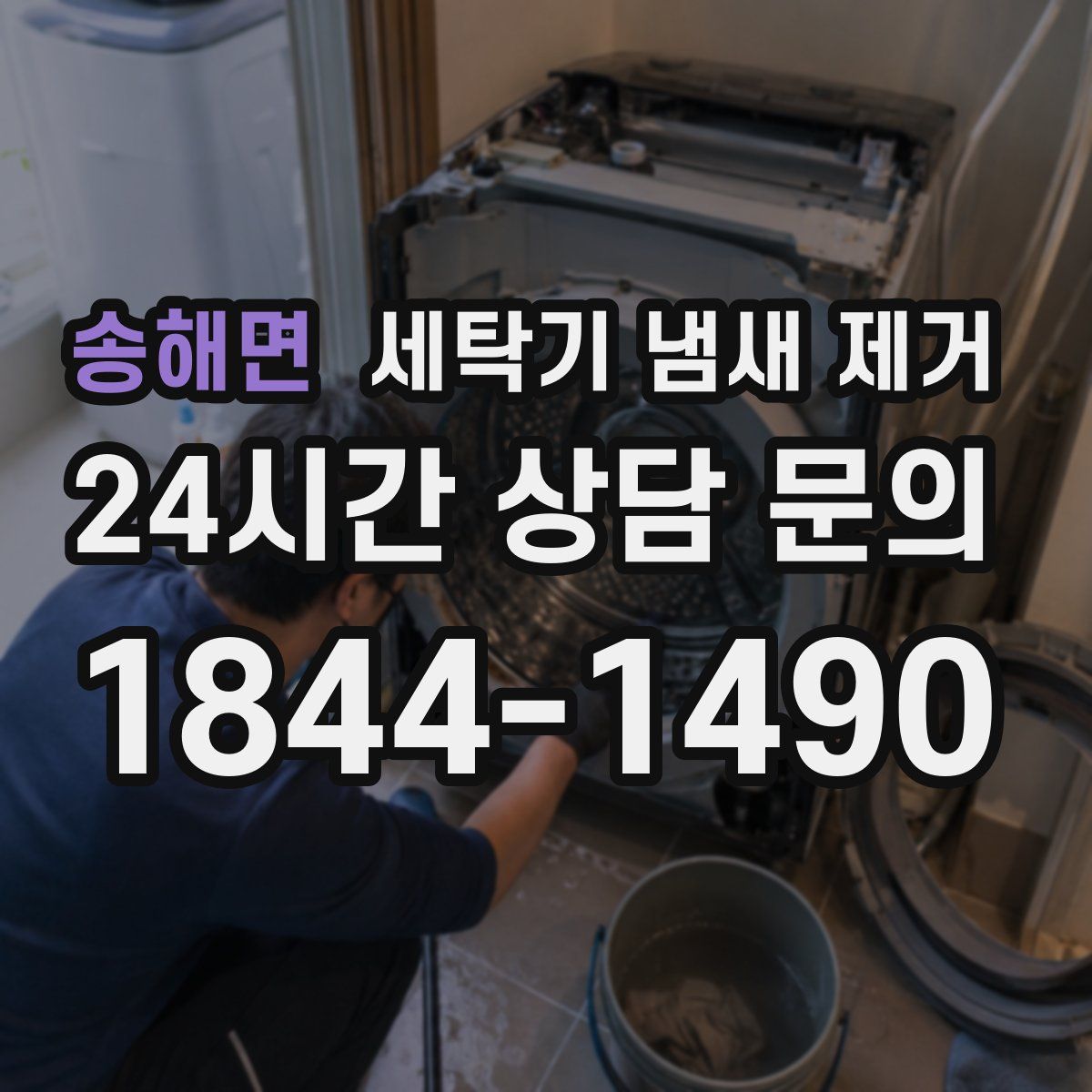송해면 세탁기 냄새 제거