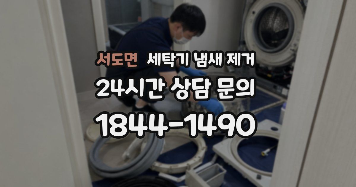 서도면 세탁기 냄새 제거