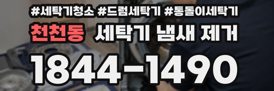 천천동 세탁기 냄새 제거