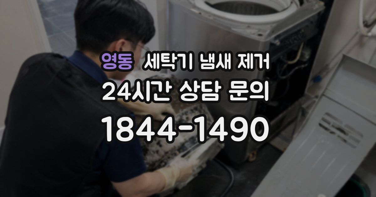 영동 세탁기 냄새 제거
