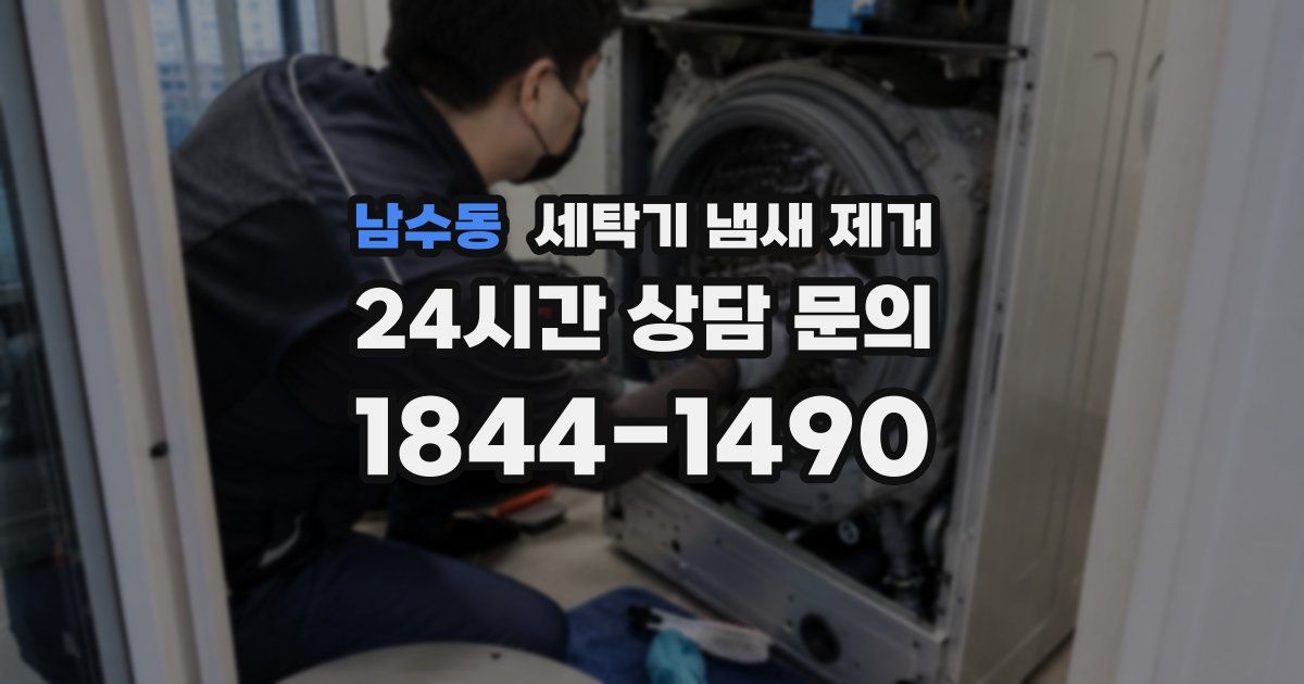 남수동 세탁기 냄새 제거