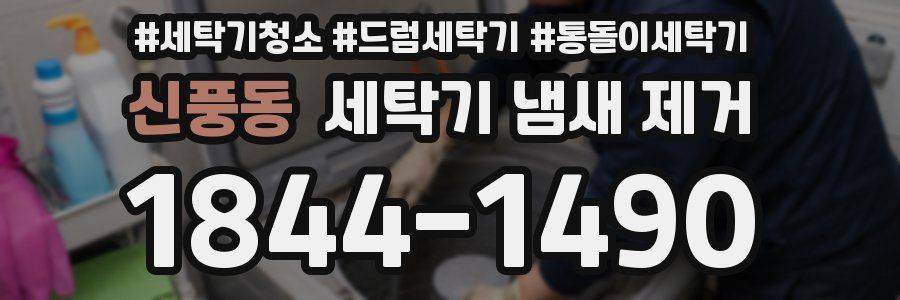 신풍동 세탁기 냄새 제거