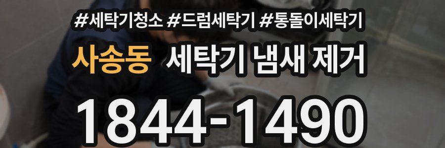 사송동 세탁기 냄새 제거