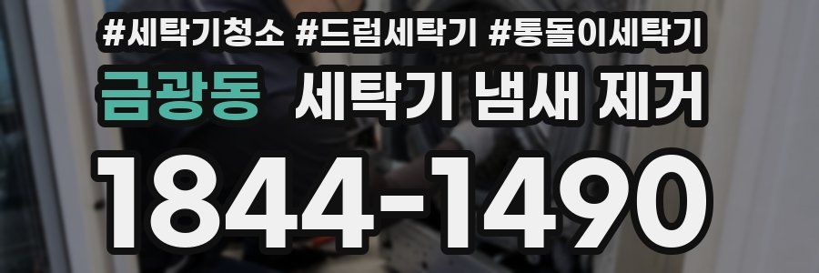 금광동 세탁기 냄새 제거