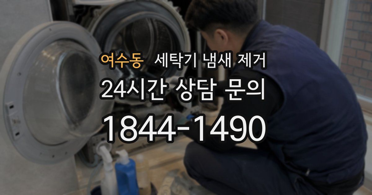 여수동 세탁기 냄새 제거