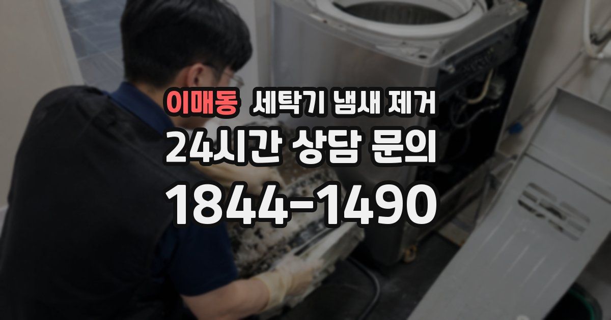 이매동 세탁기 냄새 제거