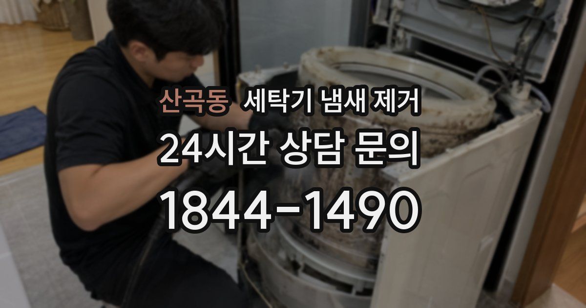 산곡동 세탁기 냄새 제거