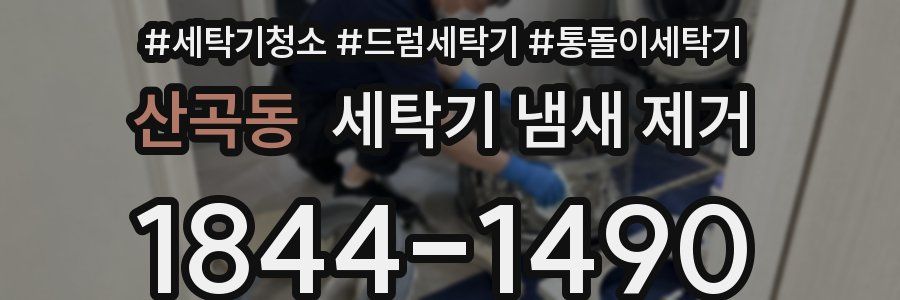 산곡동 세탁기 냄새 제거