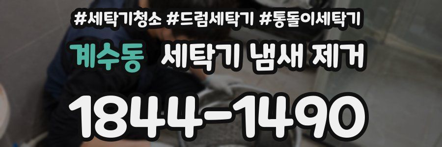계수동 세탁기 냄새 제거