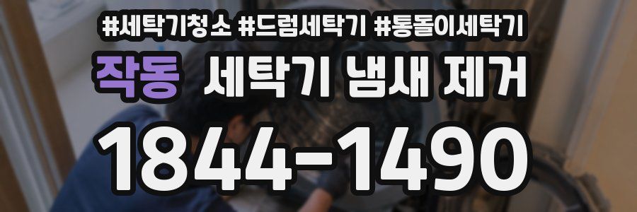 작동 세탁기 냄새 제거