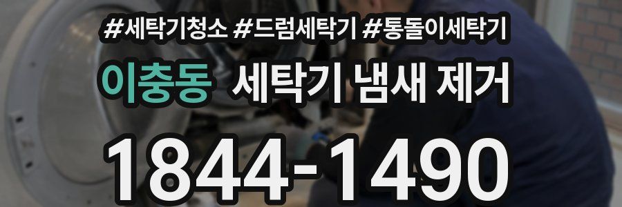 이충동 세탁기 냄새 제거