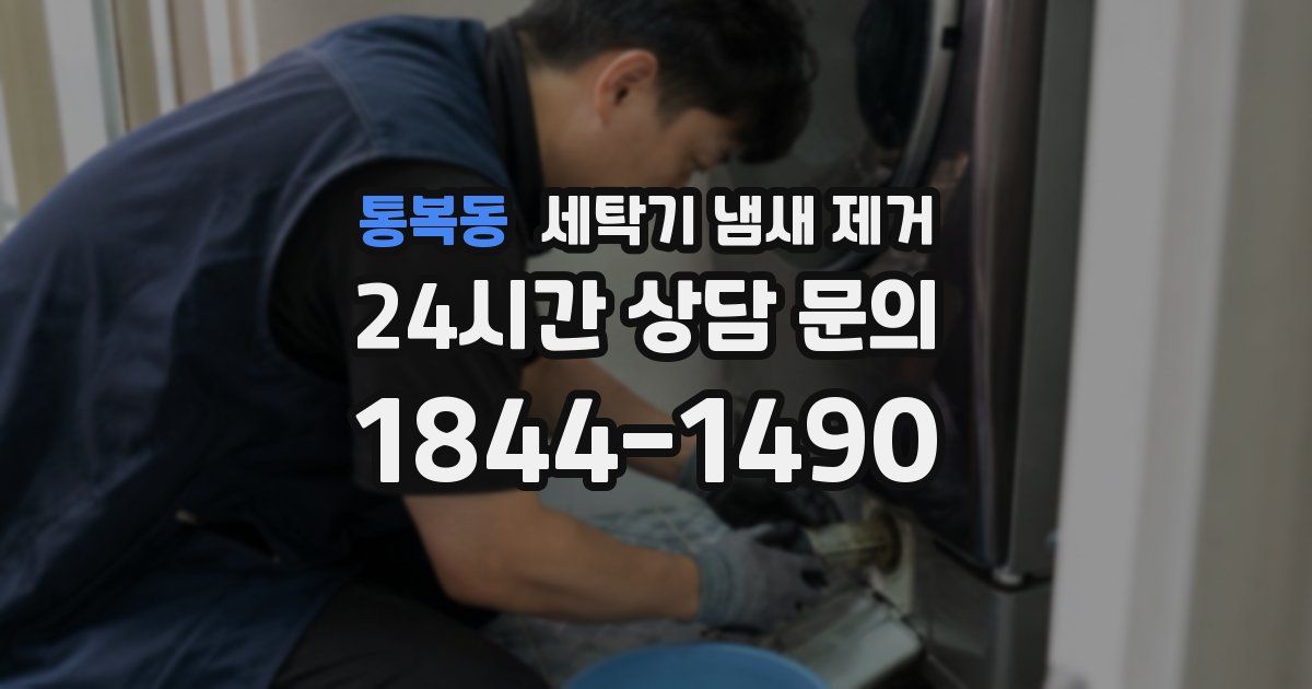 통복동 세탁기 냄새 제거